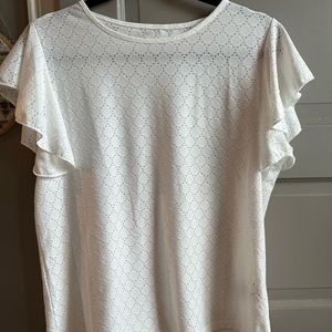 Emery Rose Ruffle Top NWOT